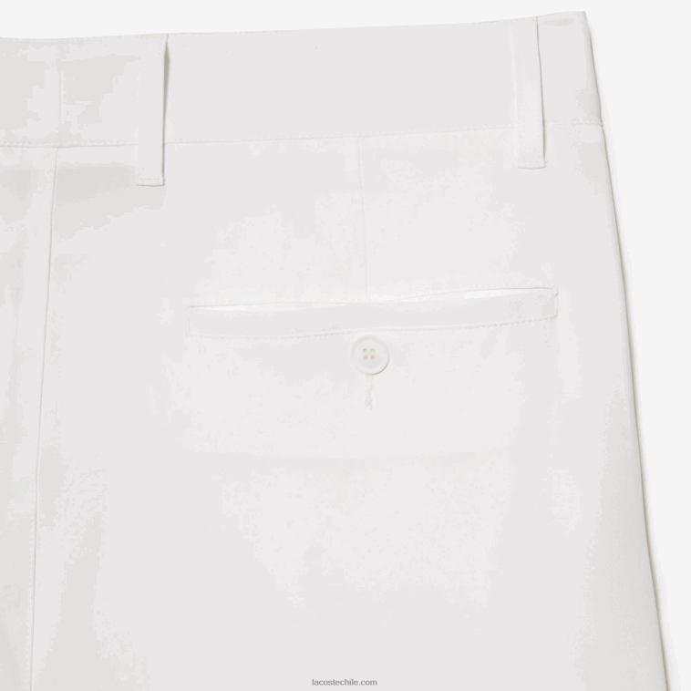 hombres Lacoste blanco 70v pantalones chinos de golf elásticos deportivos N6XZ2421
