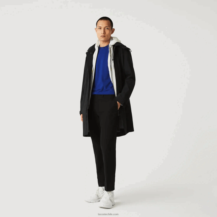 hombres Lacoste negro 031 chinos slim fit ligeros resistentes al agua N6XZ21588