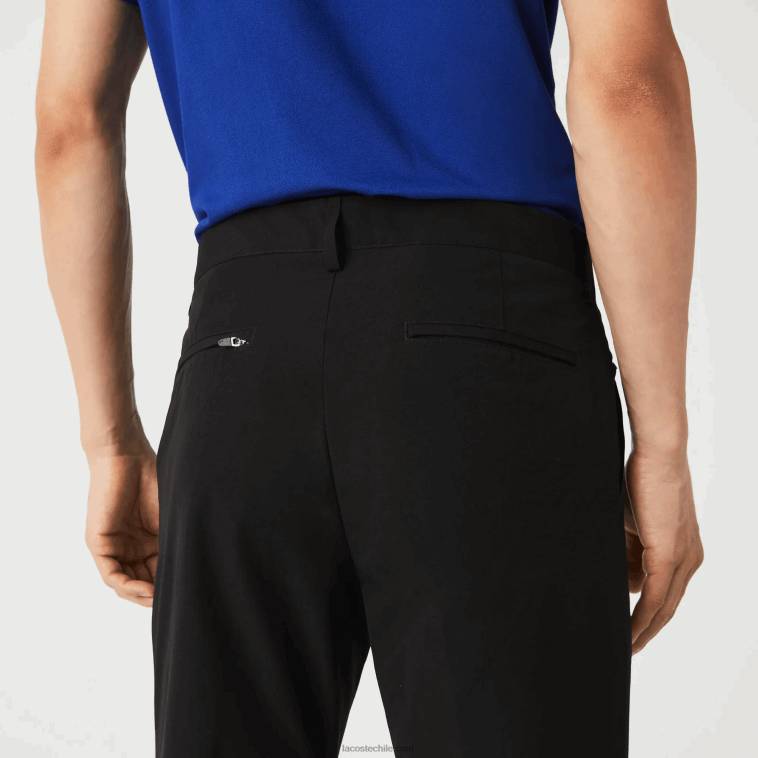 hombres Lacoste negro 031 chinos slim fit ligeros resistentes al agua N6XZ21588