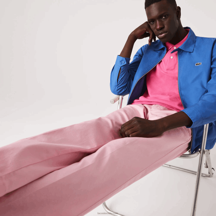 hombres Lacoste rosa 7 años pantalones chinos rectos de algodón orgánico N6XZ21635 hombres Lacoste rosa 7 años pantalones chinos rectos de algodón orgánico N6XZ21635