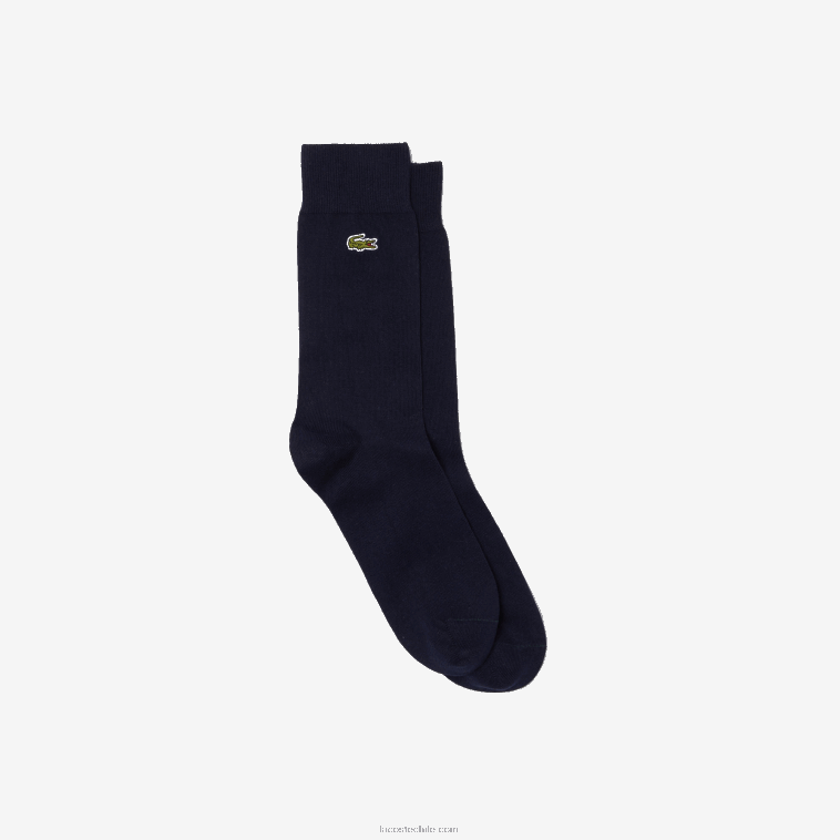 hombres Lacoste azul marino 166 calcetines altos de mezcla de algodón N6XZ21657 hombres Lacoste azul marino 166 calcetines altos de mezcla de algodón N6XZ21657