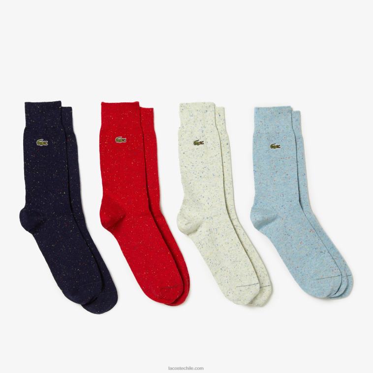 hombres Lacoste azul marino rojo beige turquesa ul2 calcetines de punto jaspeado N6XZ21685 hombres Lacoste azul marino rojo beige turquesa ul2 calcetines de punto jaspeado N6XZ21685