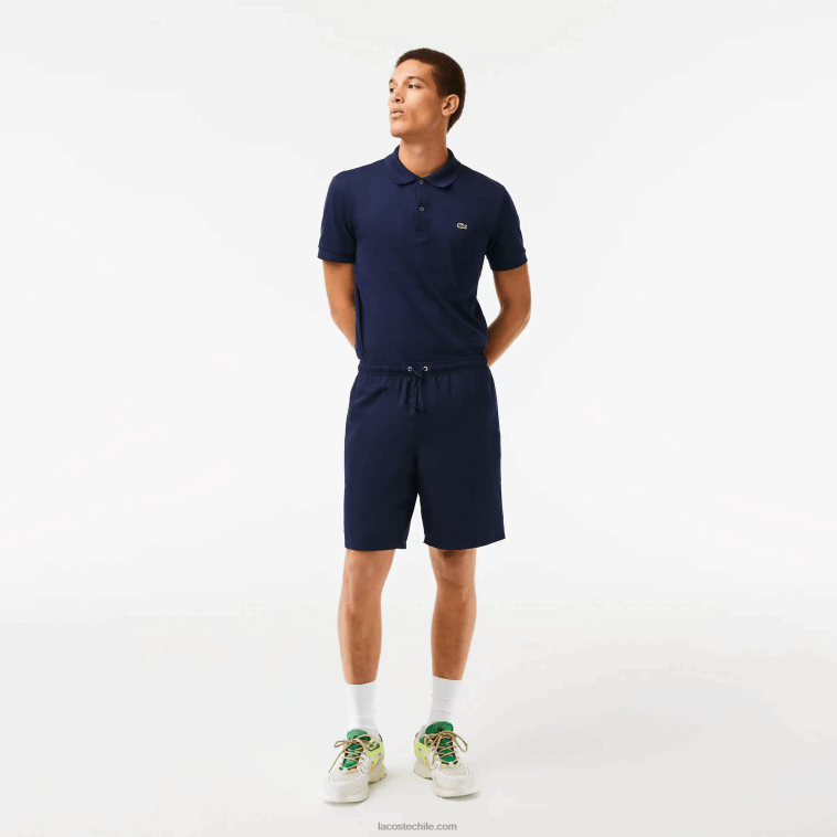 hombres Lacoste azul marino 166 Shorts deportivos de tenis con tejido de diamante sólido N6XZ21441 hombres Lacoste azul marino 166 Shorts deportivos de tenis con tejido de diamante sólido N6XZ21441