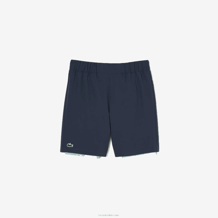 hombres Lacoste azul verde claro b00 pantalones cortos deportivos de dos tonos con calzoncillos incorporados N6XZ2480
