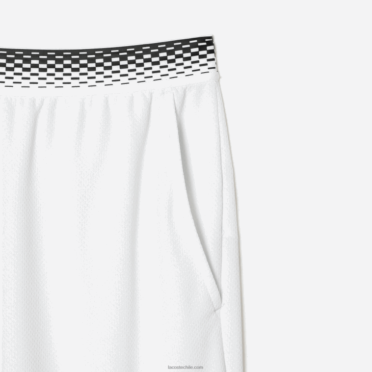 hombres Lacoste blanco 001 tenis x daniil medvedev pantalones cortos de malla N6XZ2428