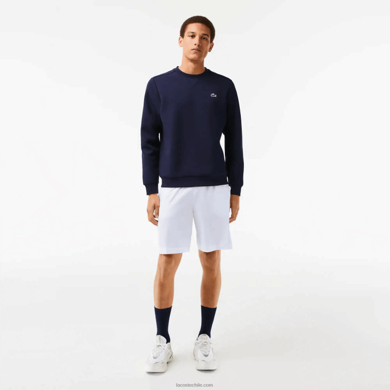 hombres Lacoste blanco azul marino 522 pantalones cortos deportivos ultraligeros N6XZ21409