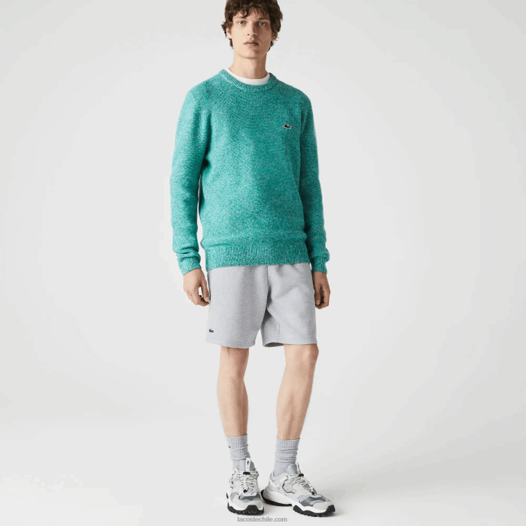 hombres Lacoste lomo gris cca pantalones cortos deportivos de tenis N6XZ21361