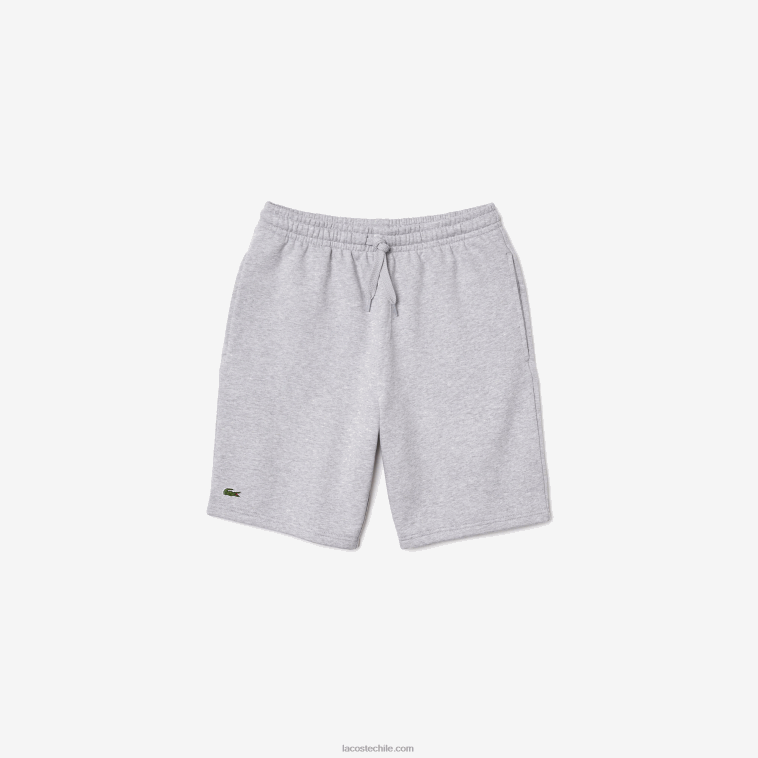 hombres Lacoste lomo gris cca pantalones cortos deportivos de tenis N6XZ21361