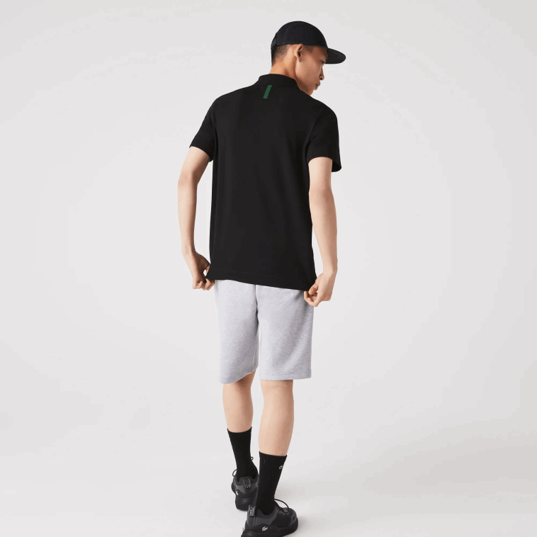 hombres Lacoste lomo gris cca shorts de mezcla de algodón elástico N6XZ21391