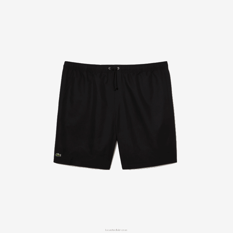 hombres Lacoste negro 031 Shorts deportivos de corte relajado con forro de jersey - tallas grandes - grande N6XZ21445