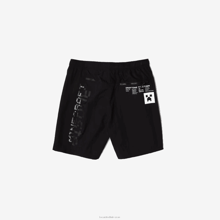 hombres Lacoste negro 031 bermudas de nailon live x minecraft N6XZ21634
