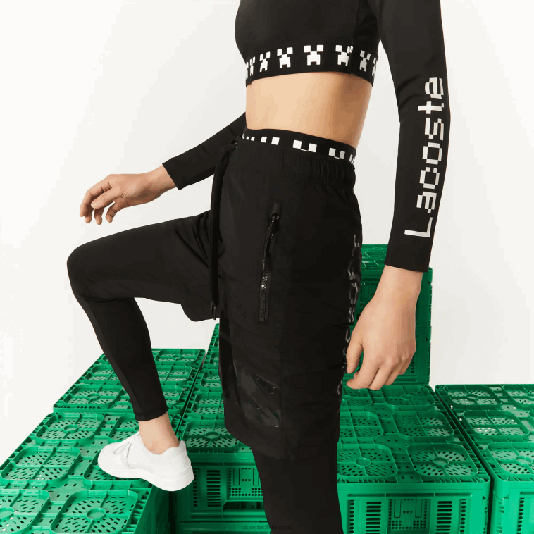 hombres Lacoste negro 031 bermudas de nailon live x minecraft N6XZ21634