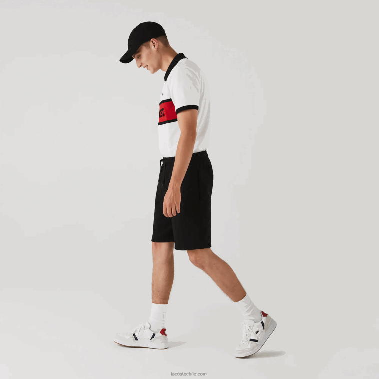 hombres Lacoste negro 031 pantalones cortos deportivos de tenis N6XZ21337