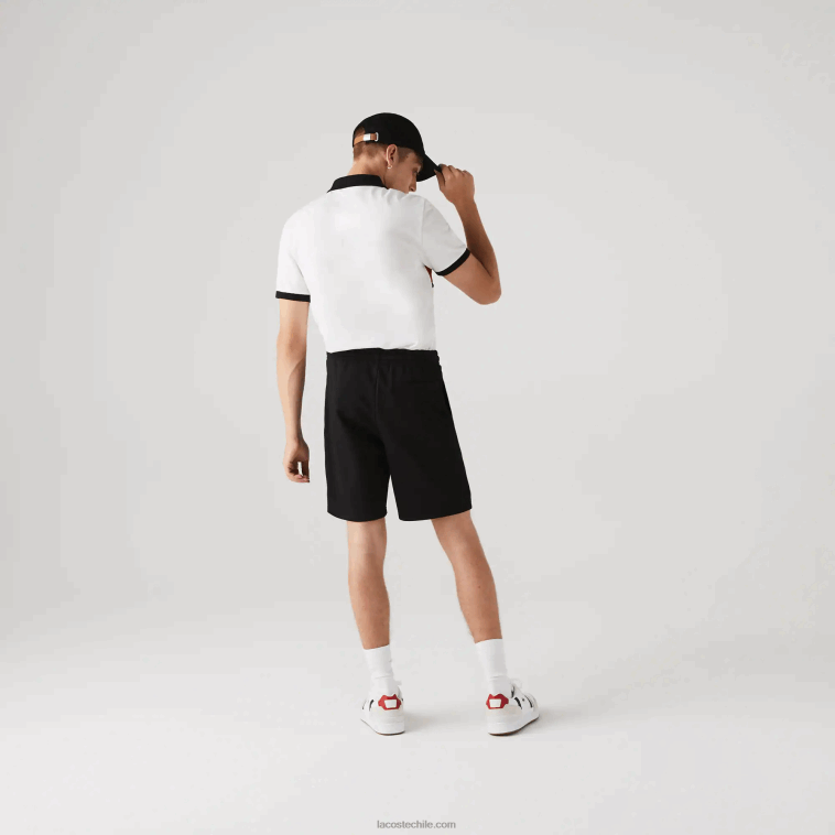 hombres Lacoste negro 031 pantalones cortos deportivos de tenis N6XZ21337