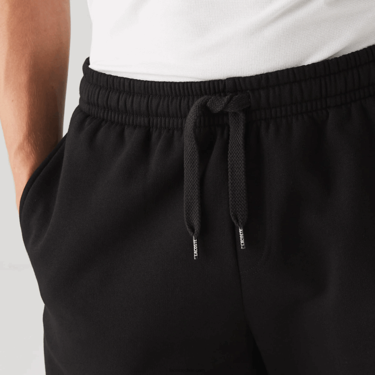 hombres Lacoste negro 031 pantalones cortos deportivos de tenis N6XZ21337