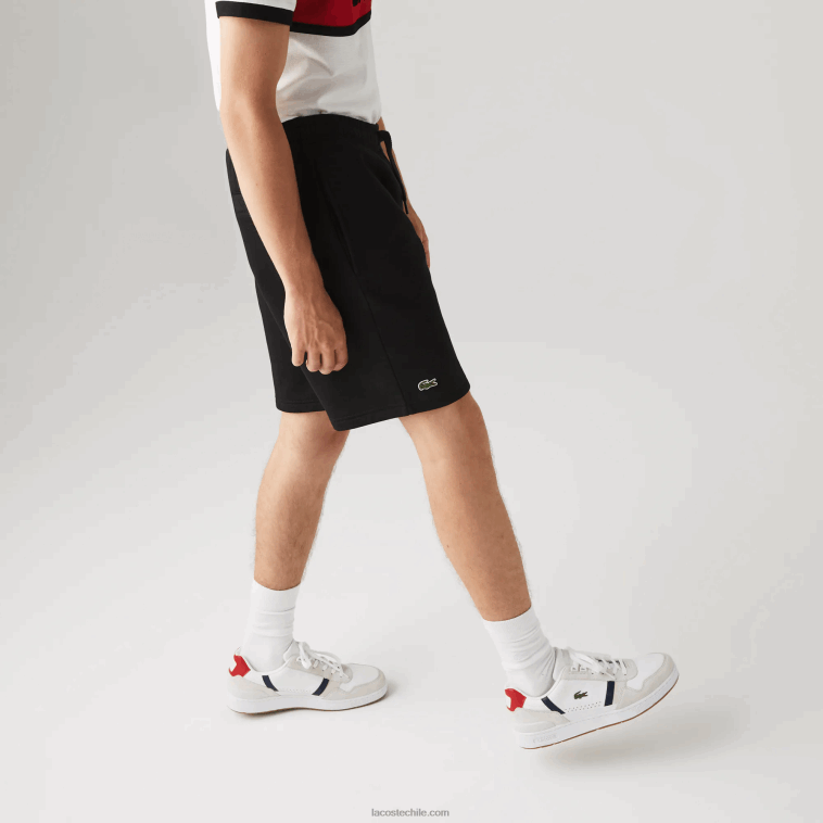 hombres Lacoste negro 031 pantalones cortos deportivos de tenis N6XZ21337