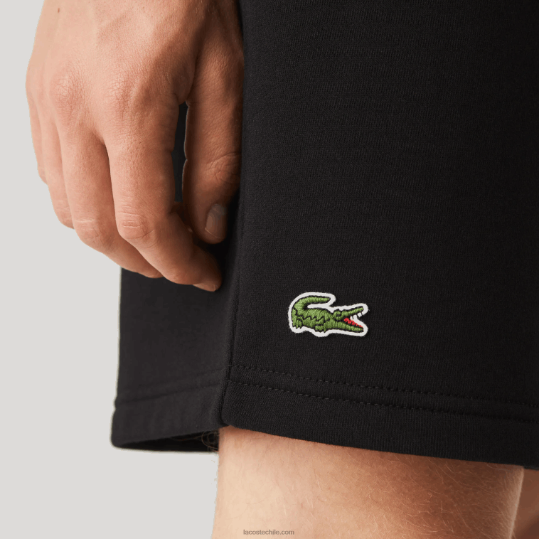 hombres Lacoste negro 031 pantalones cortos deportivos de tenis N6XZ21337