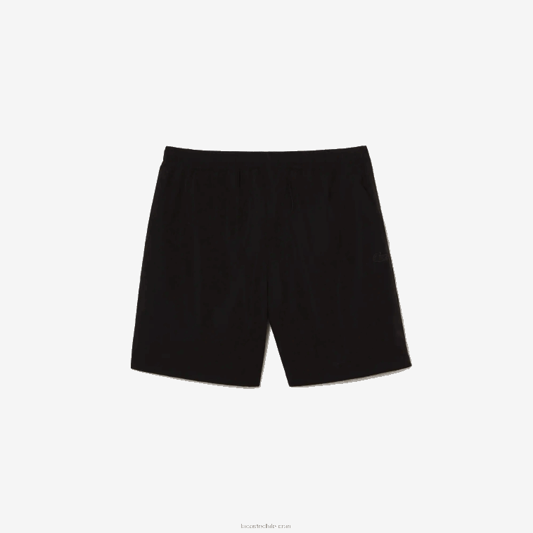 hombres Lacoste negro 031 pantalones cortos impermeables N6XZ2465