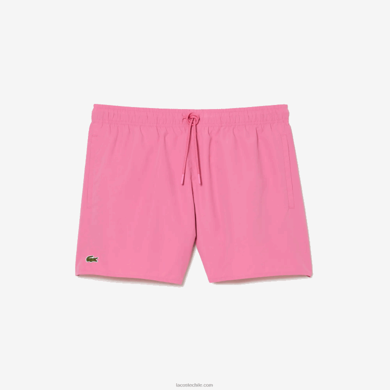 hombres Lacoste rosa verde w4i shorts de baño ligeros de secado rápido N6XZ2533