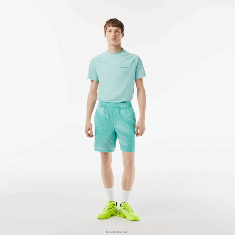 hombres Lacoste verde claro amarillo h0u pantalones cortos deportivos N6XZ211