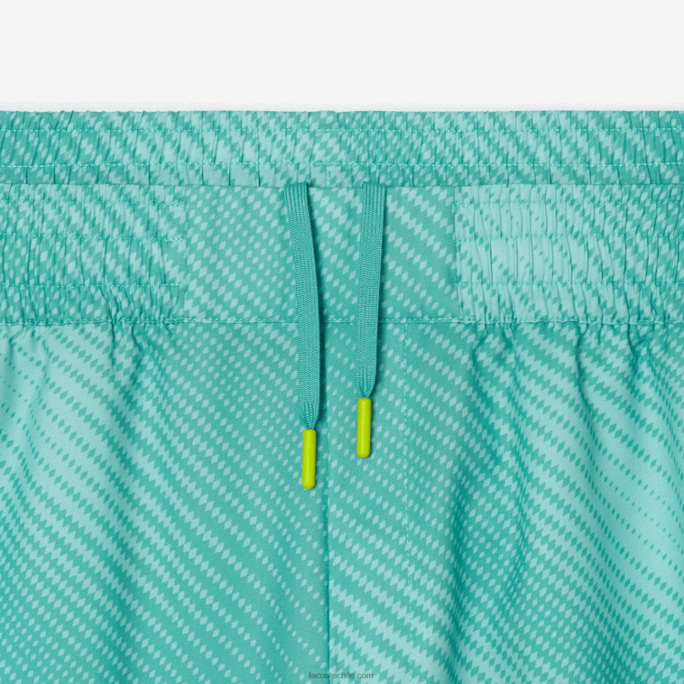 hombres Lacoste verde claro amarillo h0u pantalones cortos deportivos N6XZ211