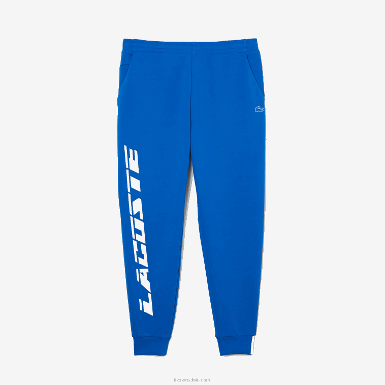 hombres Lacoste azul k1q pantalones de chándal de corte slim con logo N6XZ2975