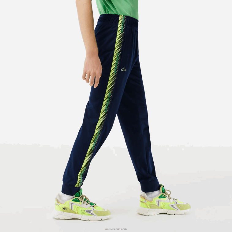 hombres Lacoste azul marino 166 pantalones de chándal de tenis resistentes a la abrasión N6XZ2305