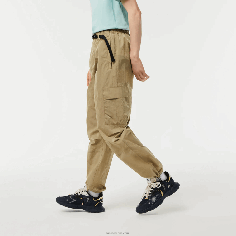 hombres Lacoste beige cb8 pantalones de chándal repelentes al agua de corte relajado N6XZ222