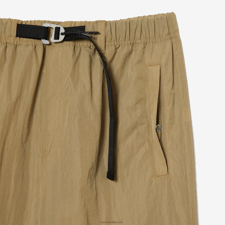 hombres Lacoste beige cb8 pantalones de chándal repelentes al agua de corte relajado N6XZ222