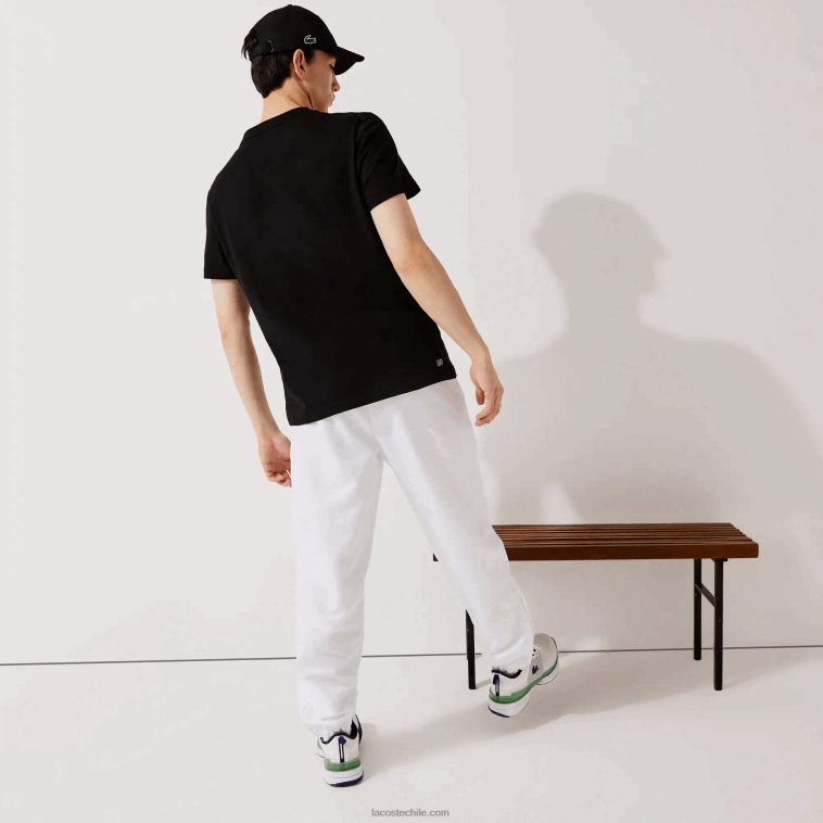 hombres Lacoste blanco 001 pantalones deportivos de tejido ligero N6XZ2549