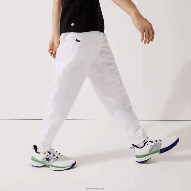hombres Lacoste blanco 001 pantalones deportivos de tejido ligero N6XZ2549