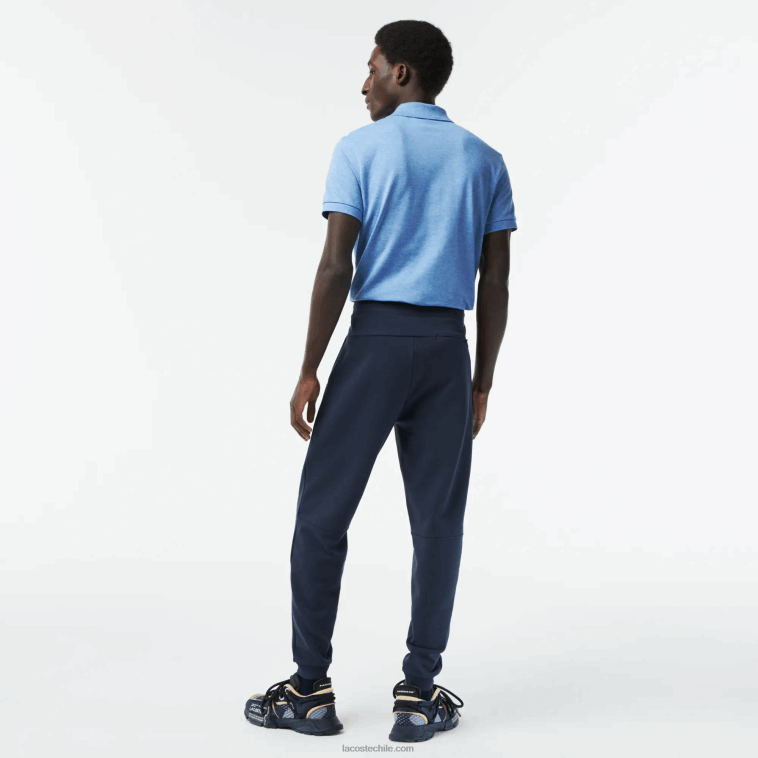 hombres Lacoste kxe azul pantalones de chándal ajustados N6XZ2344
