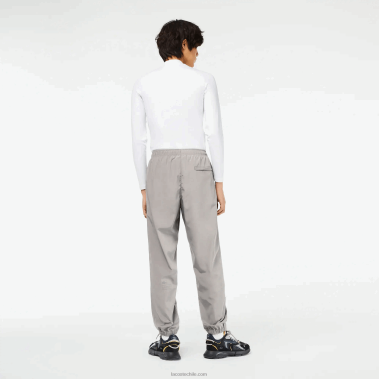 hombres Lacoste kzw gris pantalones de chándal con coordenadas gps N6XZ2303