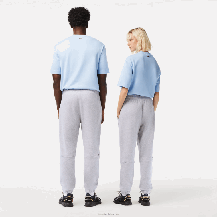 hombres Lacoste lomo gris cca pantalones de chándal de algodón orgánico N6XZ21048