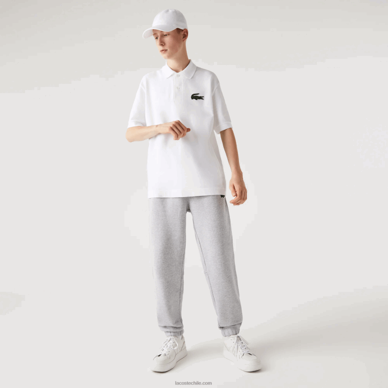 hombres Lacoste lomo gris cca pantalones de chándal de algodón orgánico N6XZ21048