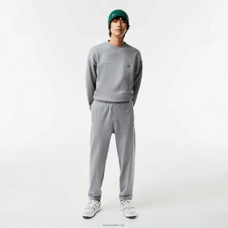 hombres Lacoste lomo gris yrd pantalones deportivos estampados N6XZ21012