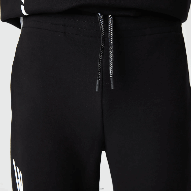 hombres Lacoste negro 031 pantalones de chándal de corte slim con logo N6XZ2973