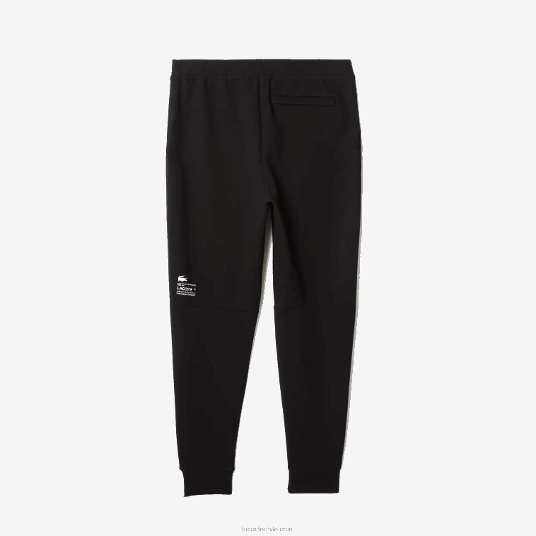 hombres Lacoste negro 031 pantalones de chándal de corte slim con logo N6XZ2973