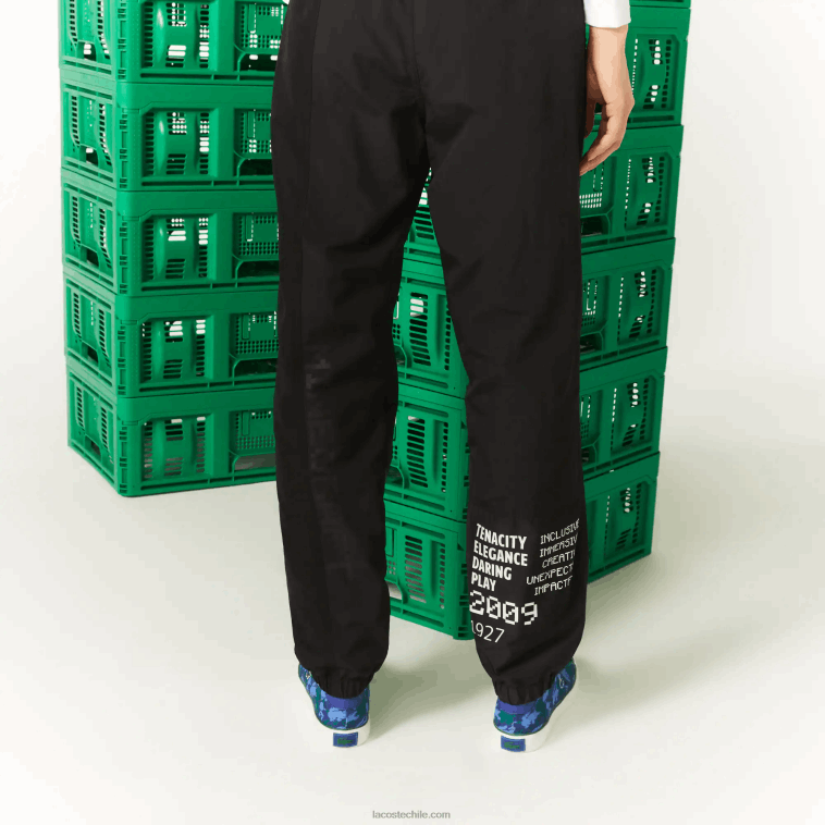 hombres Lacoste negro 031 pantalones de chándal de nailon live x minecraft N6XZ21175