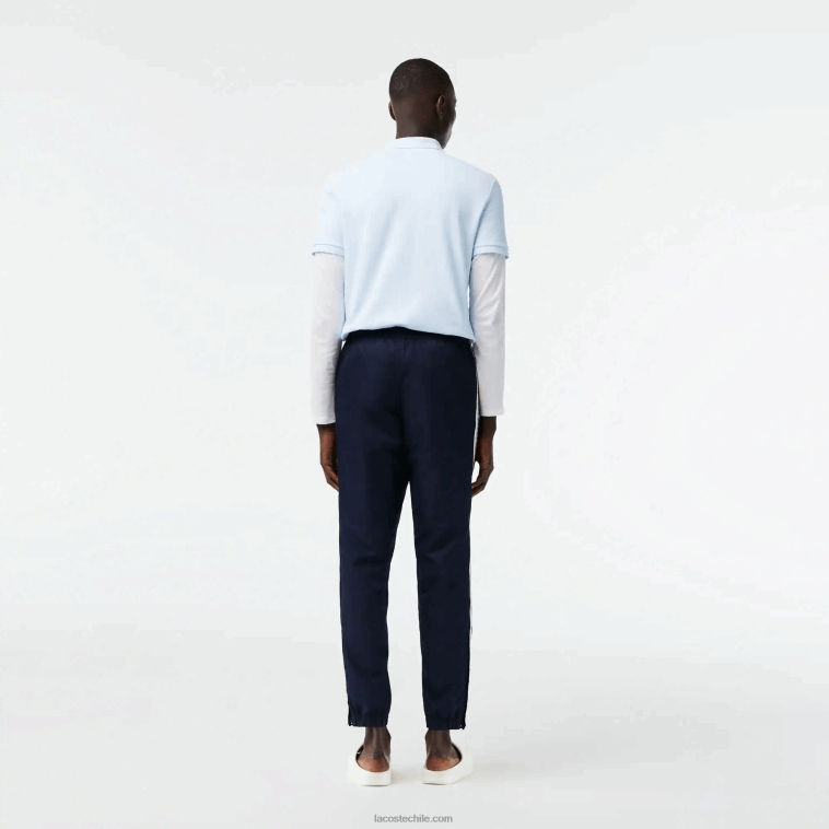 hombres Lacoste negro/blanco hhh pantalones de chándal de corte estándar N6XZ2315