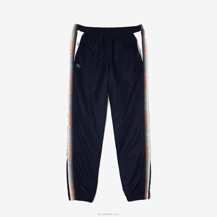 hombres Lacoste negro/blanco hhh pantalones de chándal de corte estándar N6XZ2315