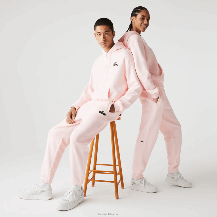 hombres Lacoste rosa claro t03 pantalones de chándal de algodón orgánico N6XZ21050