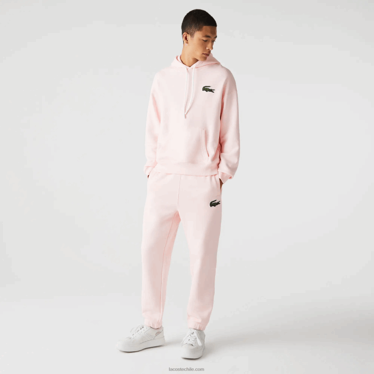 hombres Lacoste rosa claro t03 pantalones de chándal de algodón orgánico N6XZ21050