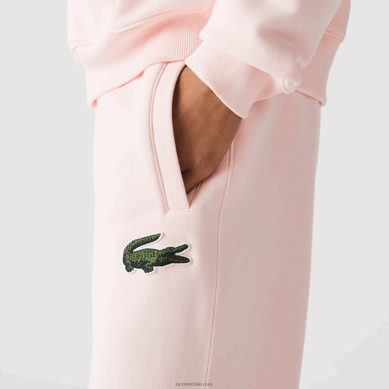 hombres Lacoste rosa claro t03 pantalones de chándal de algodón orgánico N6XZ21050