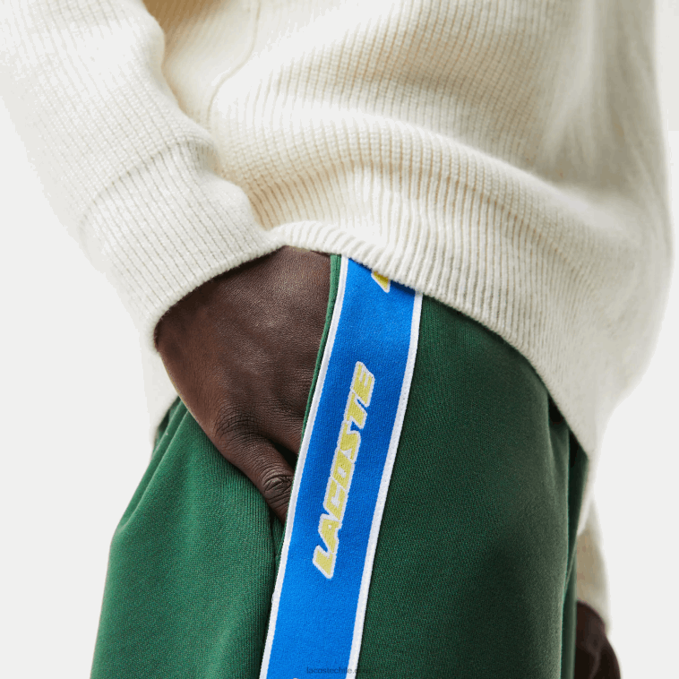 hombres Lacoste verde 132 pantalones de chándal con logo N6XZ21026