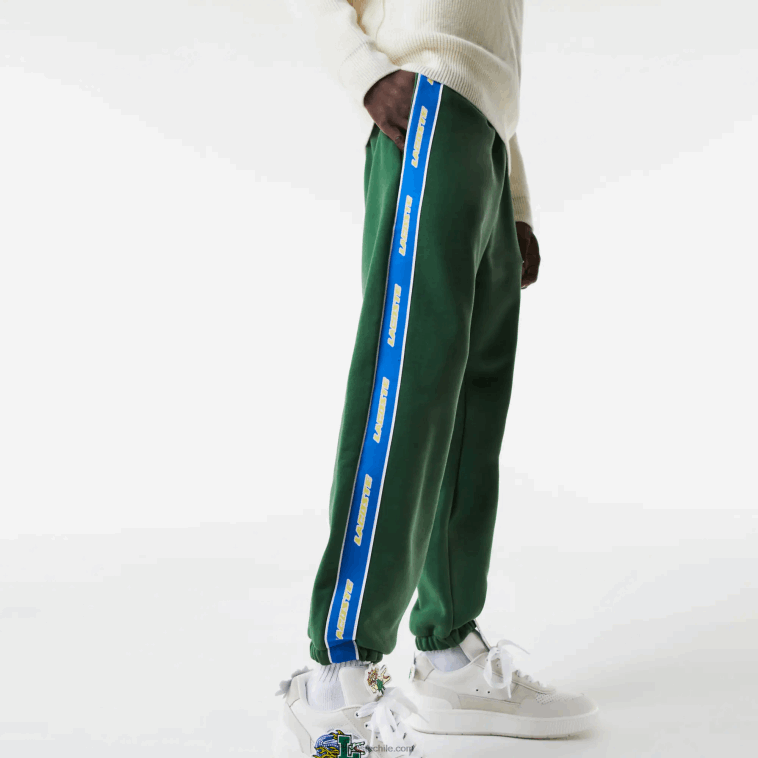 hombres Lacoste verde 132 pantalones de chándal con logo N6XZ21026