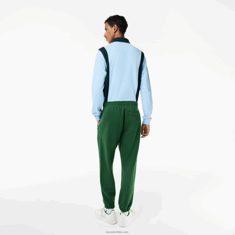 hombres Lacoste verde 132 pantalones de chándal de algodón orgánico N6XZ2292