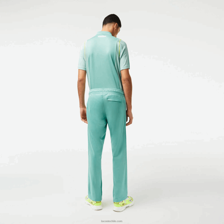 hombres Lacoste verde 3a4 pantalones de chándal de piqué de corte estándar N6XZ2337