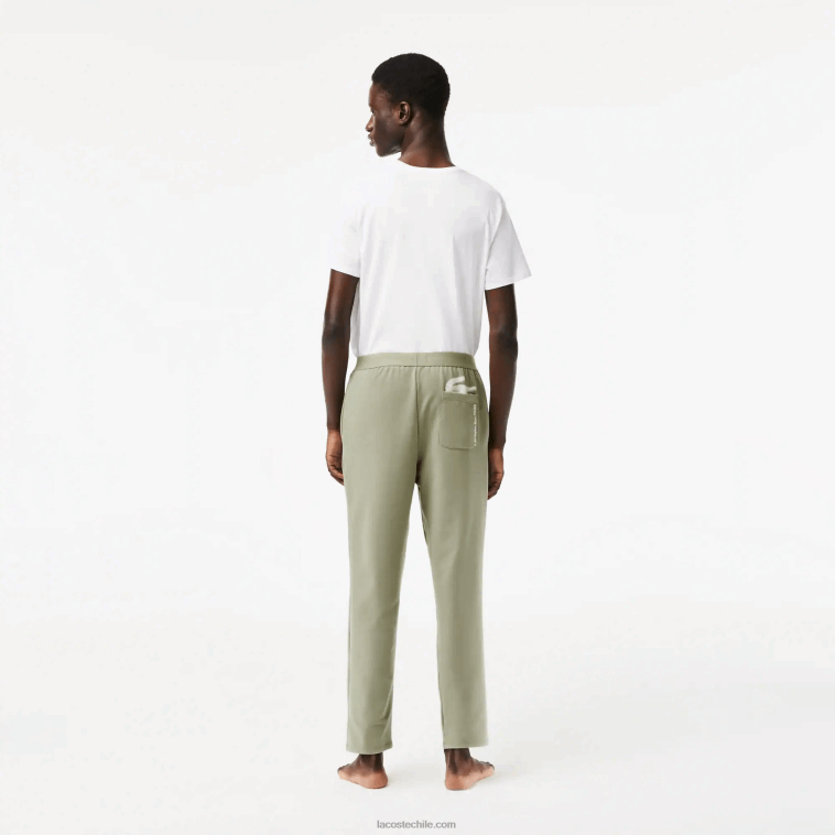 hombres Lacoste verde caqui g21 pantalones de chándal con logo en la pierna N6XZ2545