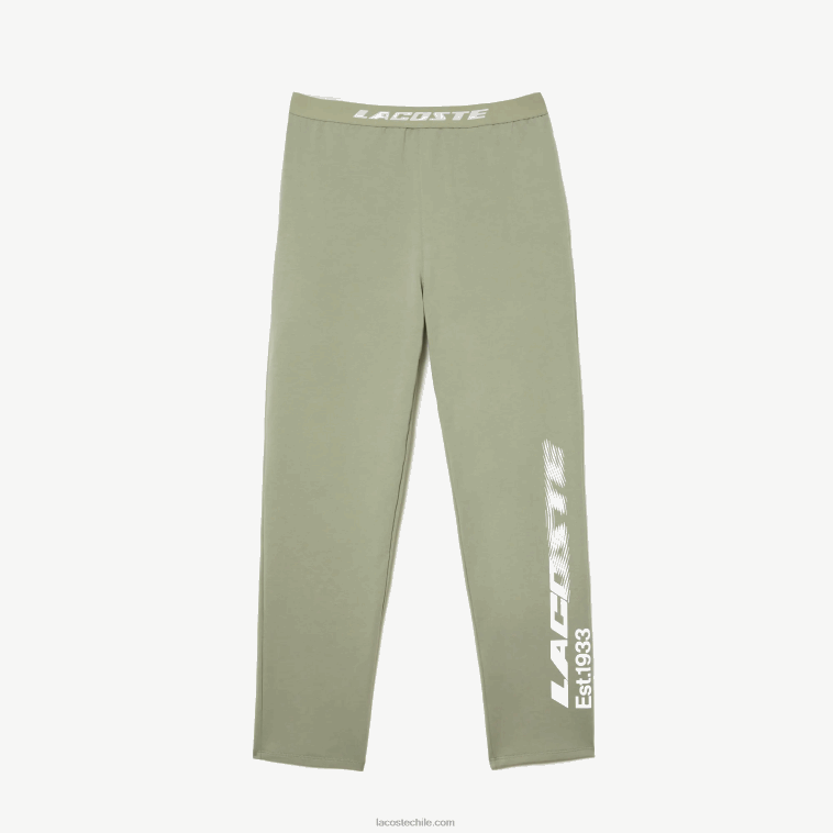 hombres Lacoste verde caqui g21 pantalones de chándal con logo en la pierna N6XZ2545
